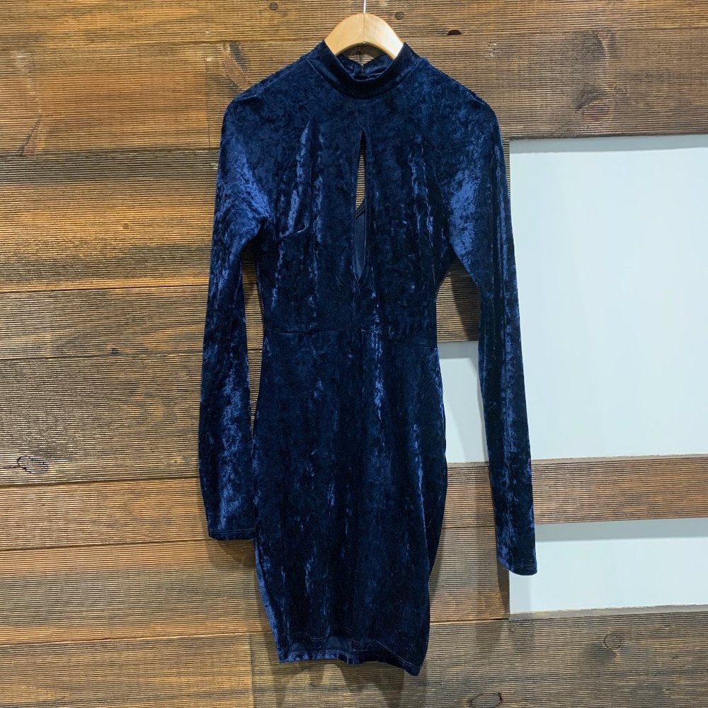 Velvet Long Sleeved Dress